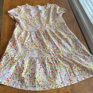 Old Navy Girls Flowered Tiered Dress Size M